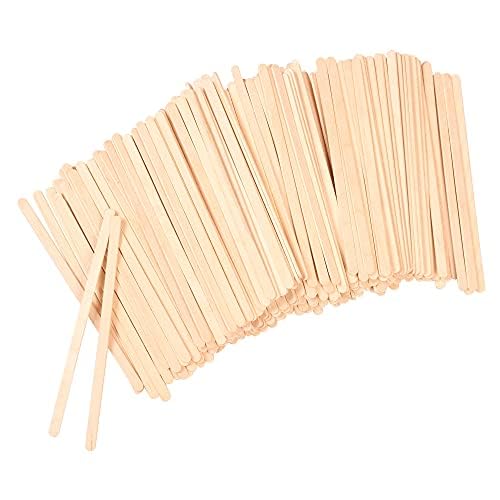 ANTETOK 5.5 Inch Wooden Coffee Stirrers - 1000pcs Disposable Birch Wood Stir Sticks for Coffee, Tea & Beverages | Eco-Friendly Swizzle Sticks for Coffee Shops, Offices & Home Use | Perfect Coffee Bar Accessories