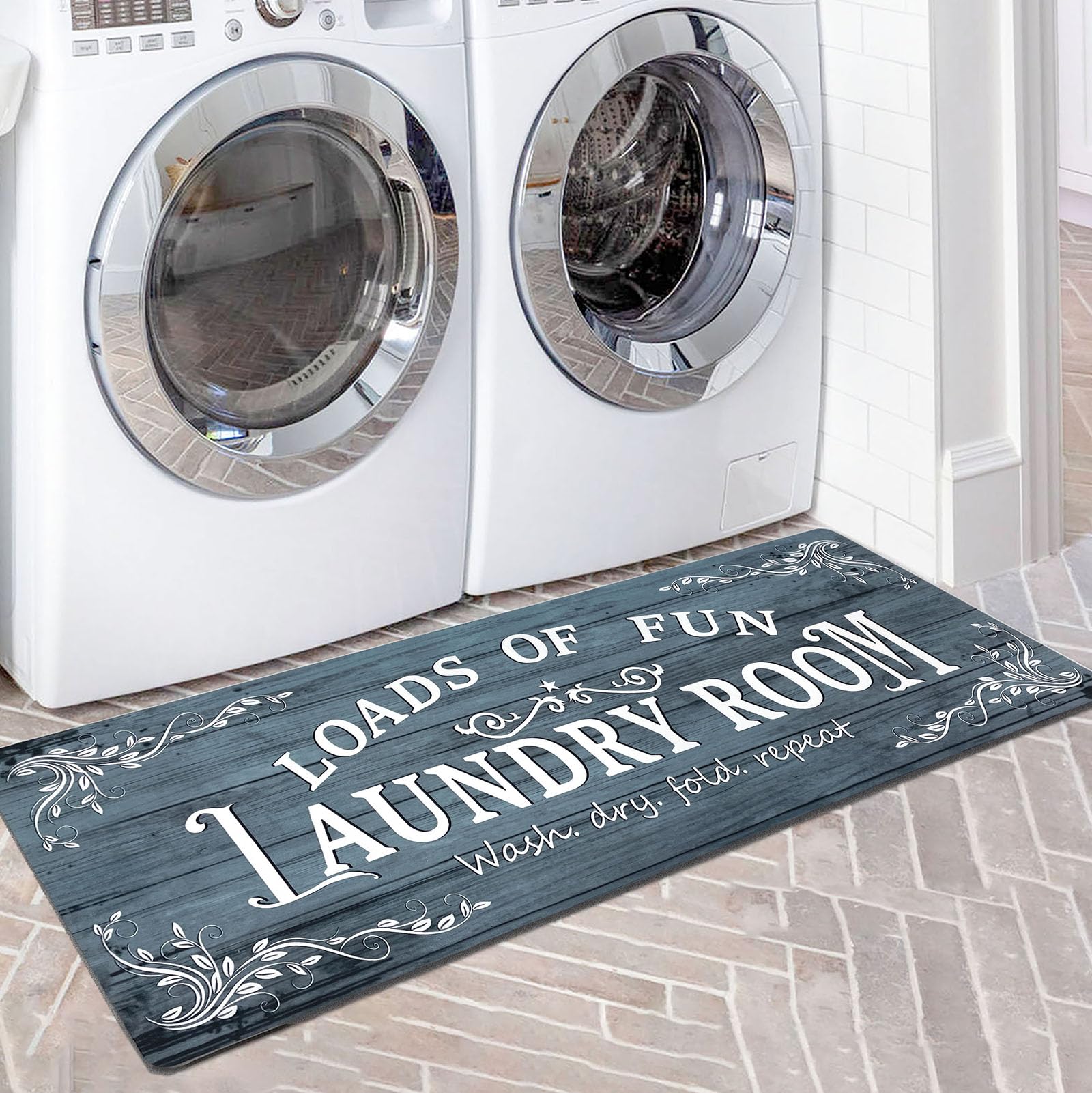 Non-Slip Waterproof Laundry Room Rug Runner 20