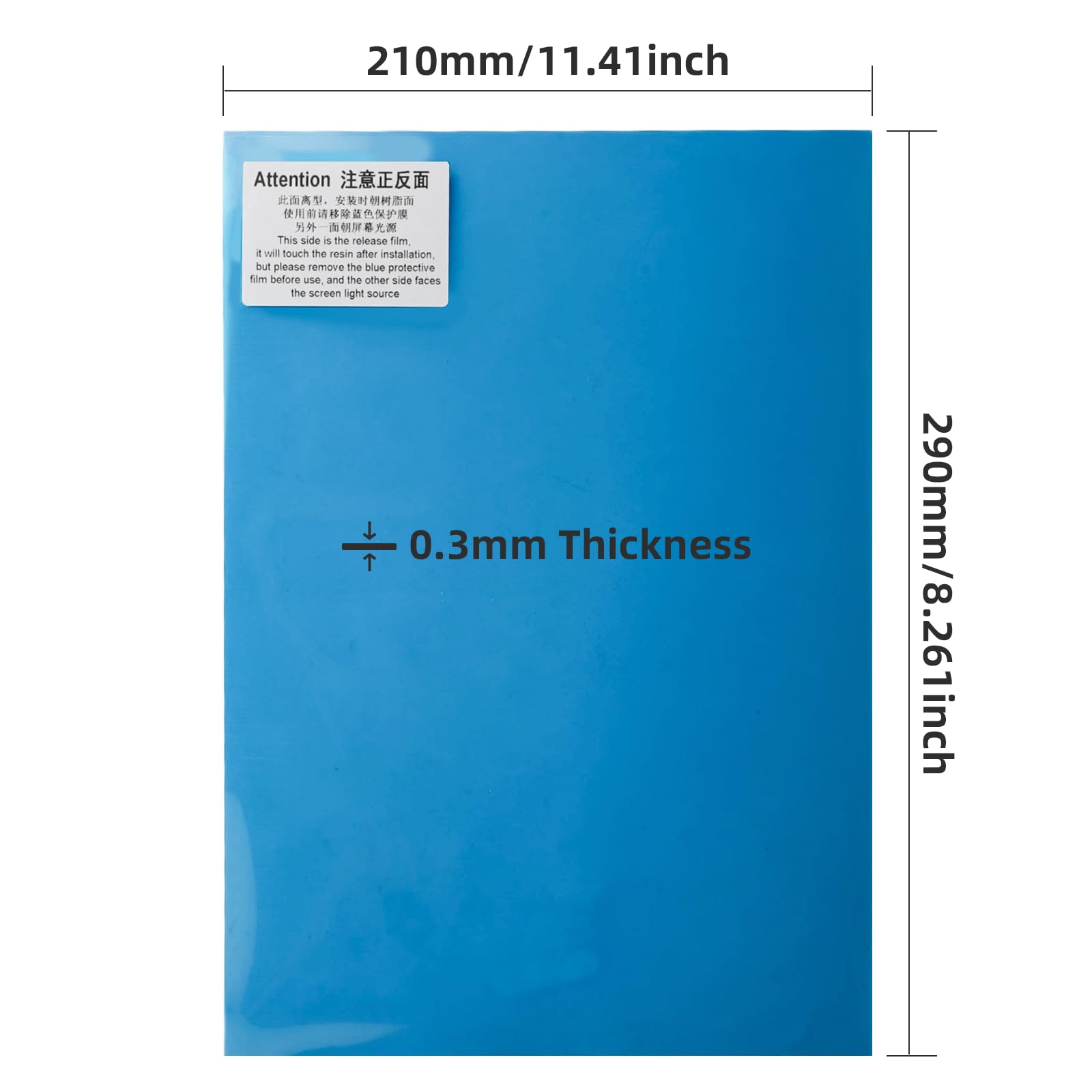ACF Release Film for 3D Printer 290x210mm - Compatible with Photon Mono X, Saturn 8K, Sonic Mighty 4K - Perfect for LCD 3D Printing