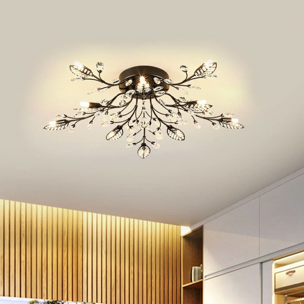 Vintage Crystal Chandelier with 8 Lights - 31