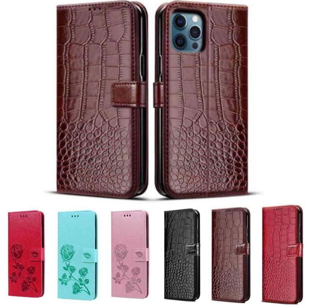 Premium Leather Wallet Case for Samsung Galaxy S22 Ultra - RFID Blocking & Card Slots | Slim Protective Phone Cover with Kickstand for Daily Use & Travel