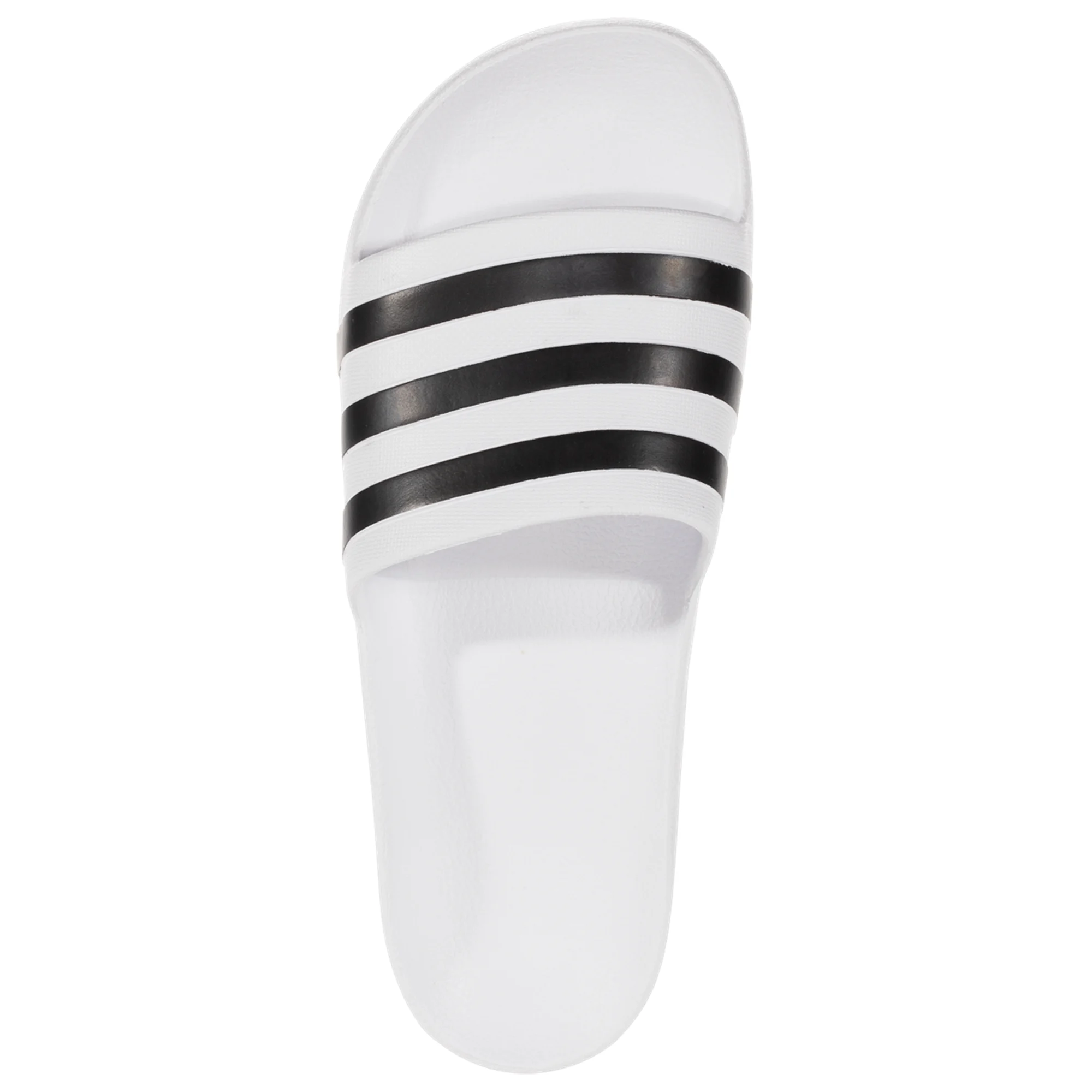 Adidas Adilete Shower Sandals for Men & Women - White/Black - Comfortable Pool Slides for Beach, Gym & Shower Use