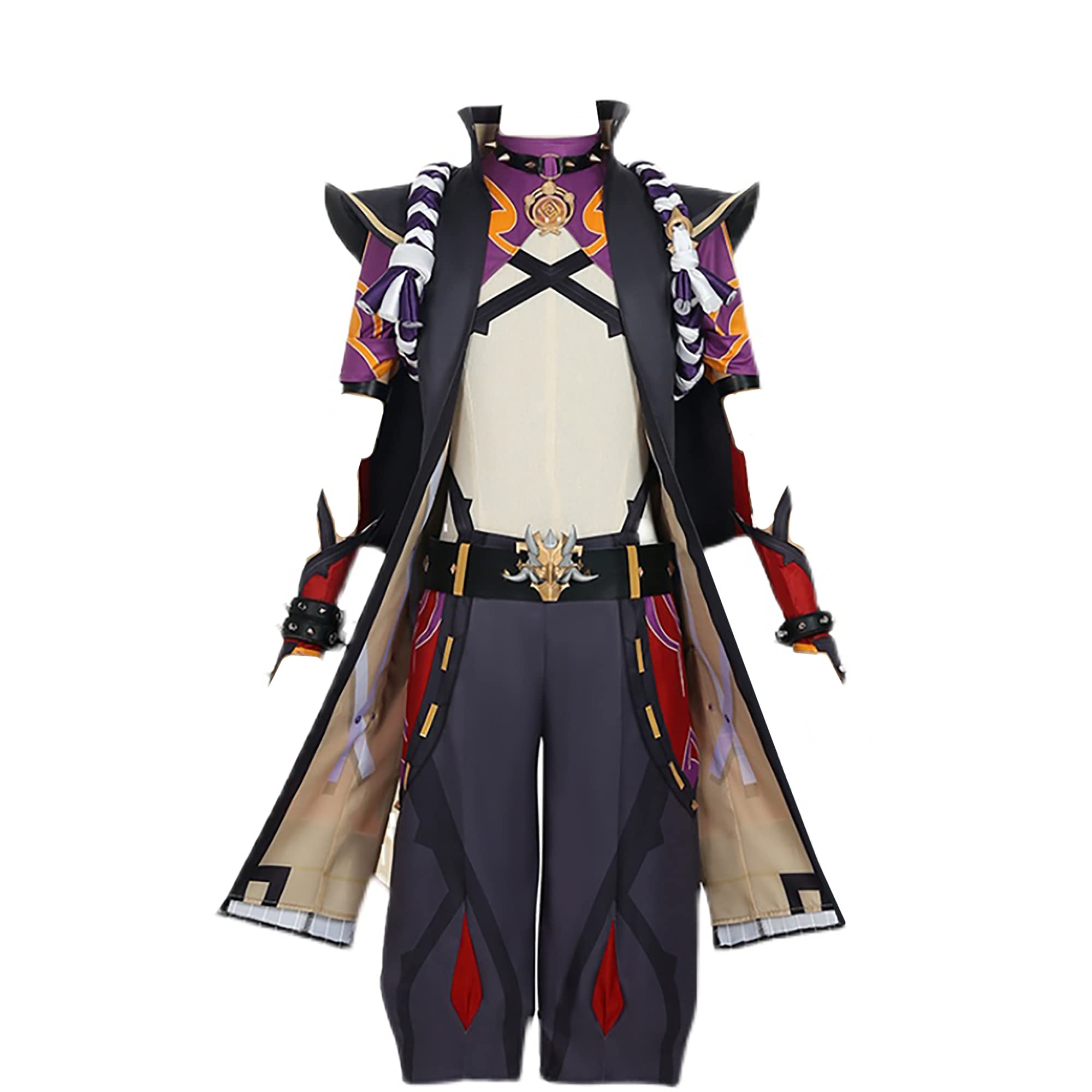 Anime Arataki Itto Cosplay Costume for Men - Full Uniform Suit Outfit for Halloween, Conventions & Cosplay Events | Premium Quality Genshin Impact Character Costume