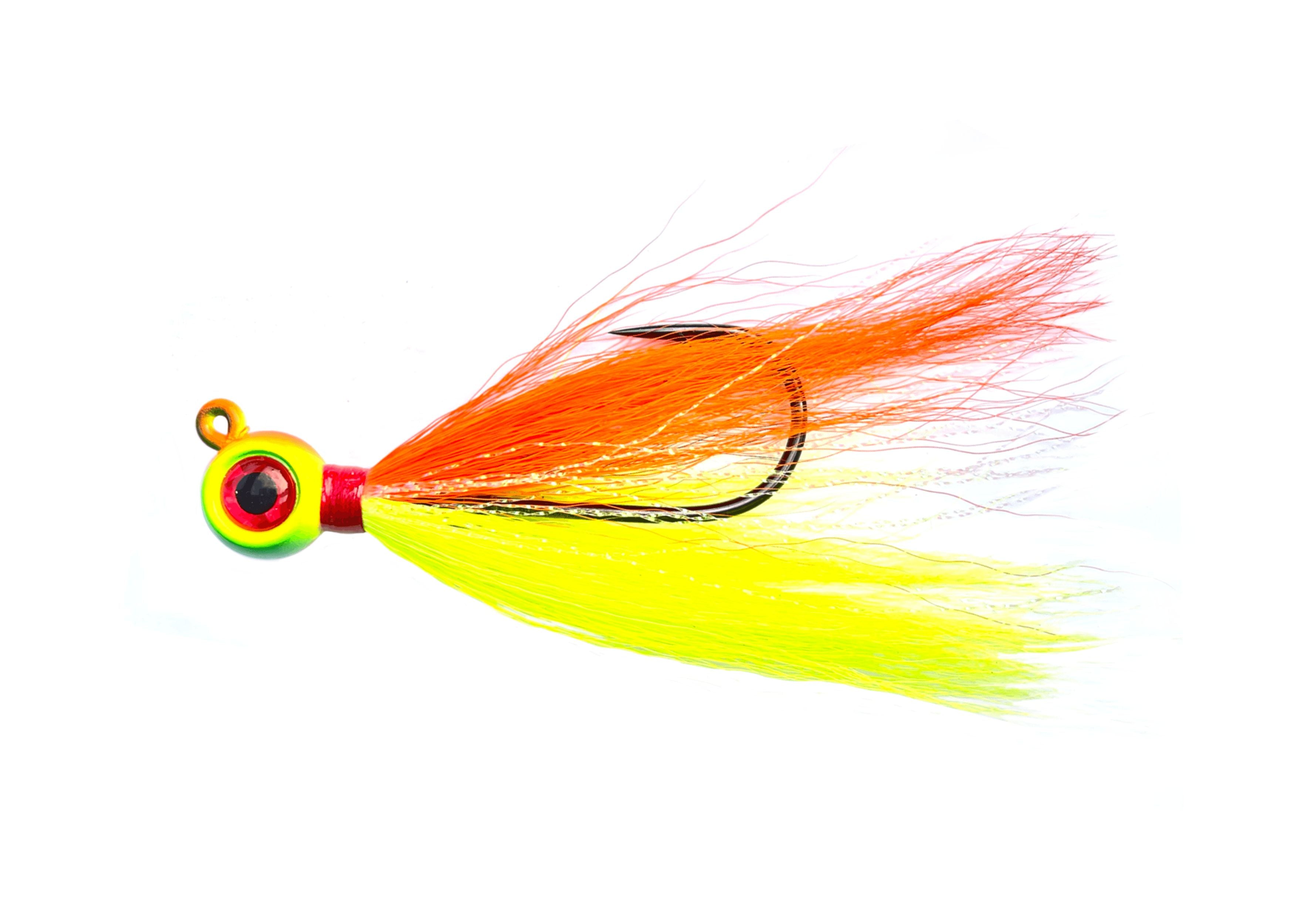 Jigging World Epoxy Bucktail Fishing Lures - Saltwater & Freshwater Jigging Teaser for Bass, Trout, and Striped Fish - Perfect for Offshore and Inshore Fishing Adventures