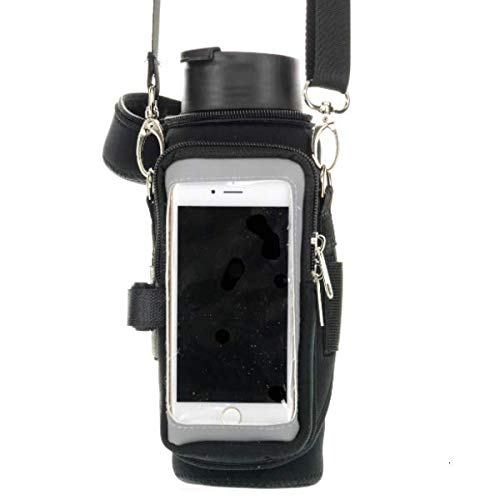 Sherpa Sport - Insulated Water Bottle Pouch & Weatherproof Cell Phone Holder for Hiking, Camping, and Outdoor Adventures - 1605 Black