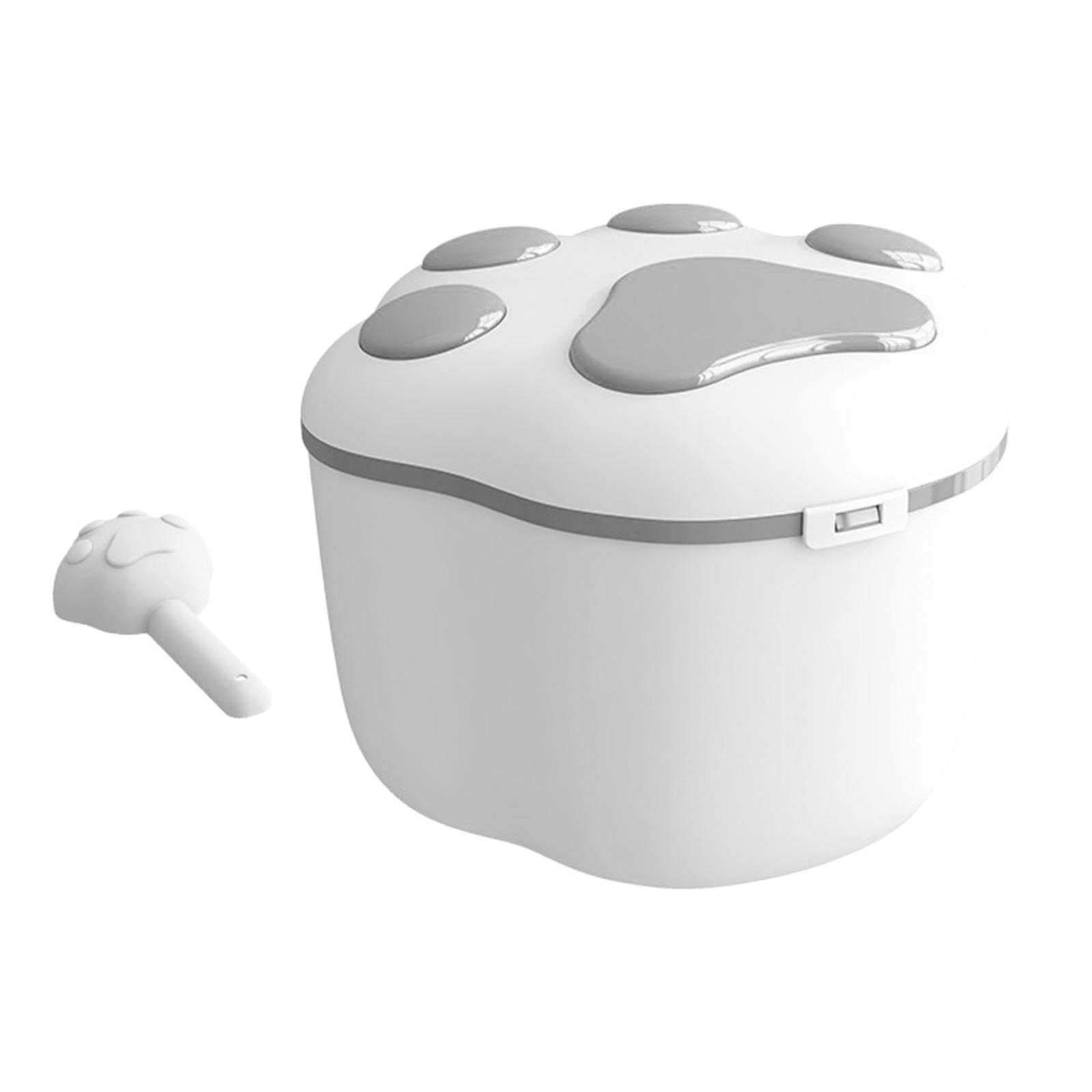 10KG Airtight Dog Food Storage Container with Locking Lid - Large Pet Food Dispenser for Dry Kibble, Cereal, Rice & Treats - Perfect for Kitchen, Pantry & Pet Feeding Area Organization (Gray)