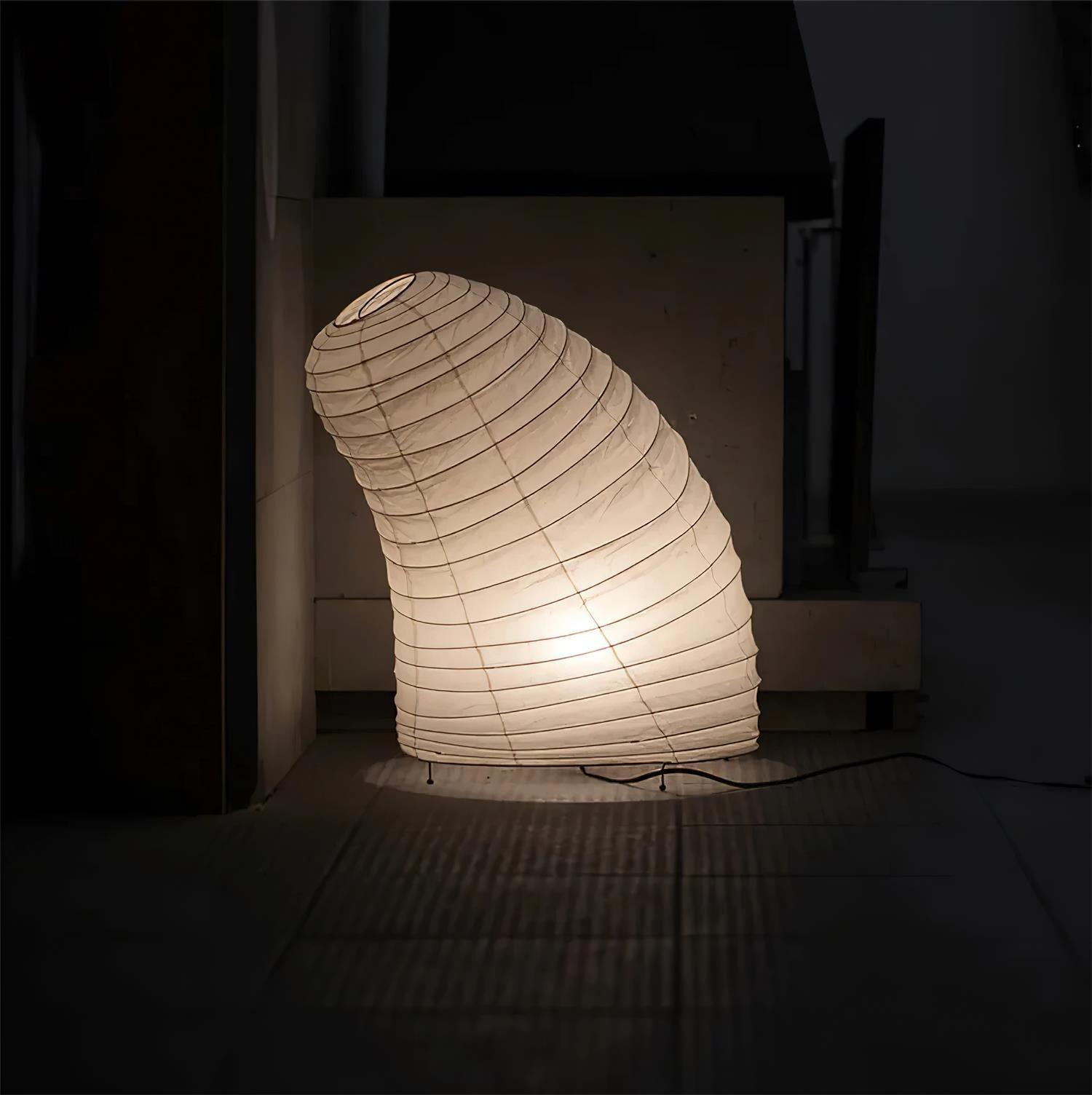 Japanese Akari Paper Table Lamp - Handmade Shoji Style Lighting for Bedroom, Living Room & Office - Warm Ambient Light for Relaxation & Decor
