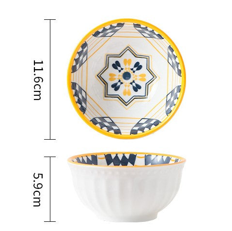 50% Off Clearance Sale - Reusable Printed Bowls & Dishes Set for Home Dining, Party Serving, and Kitchen Decor