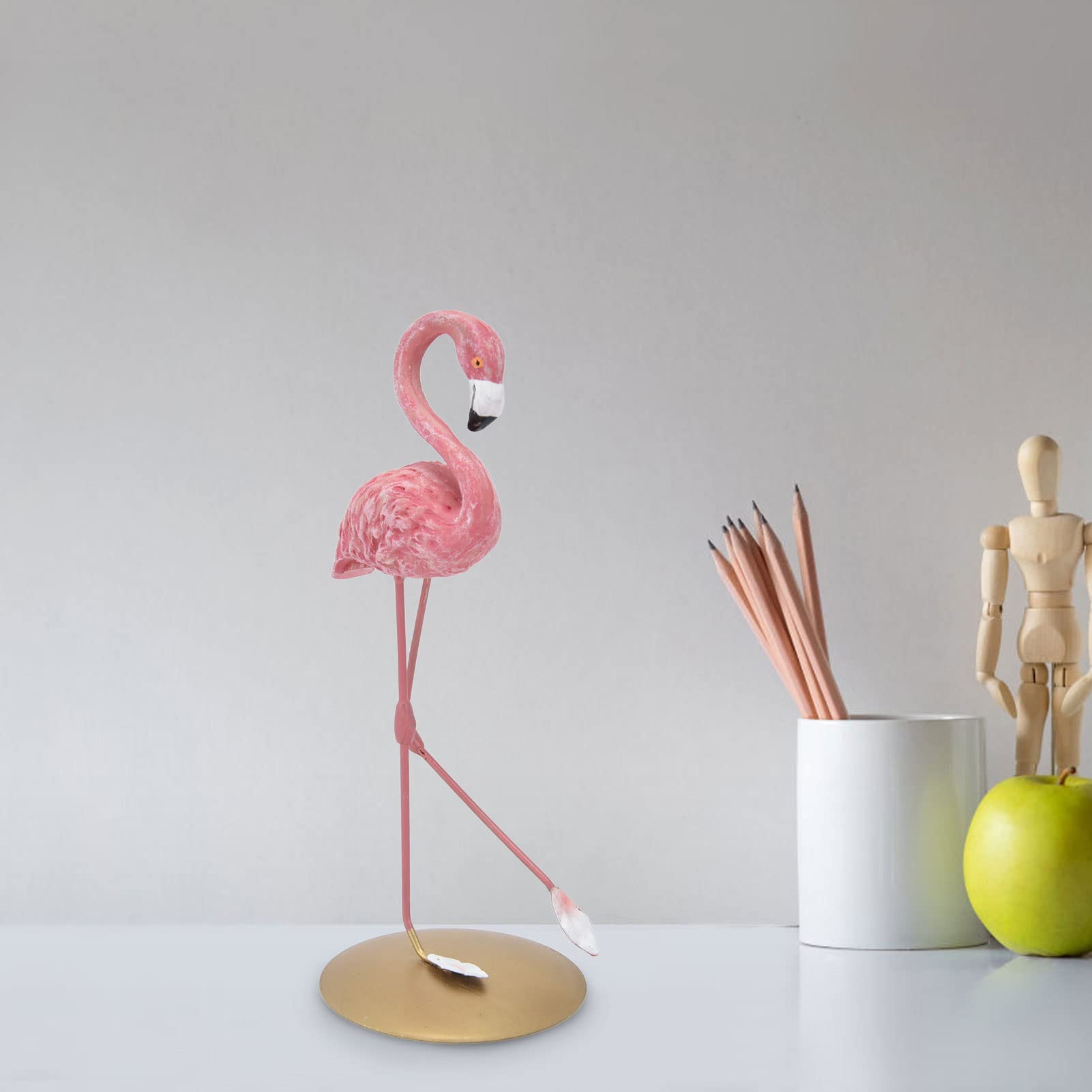 Pink Flamingo Statue - Exquisite Mini Flamingo Decor for Home, Office Desk, Living Room & Bedroom | Perfect for Tropical Theme Parties, Garden Decor & Gift Giving