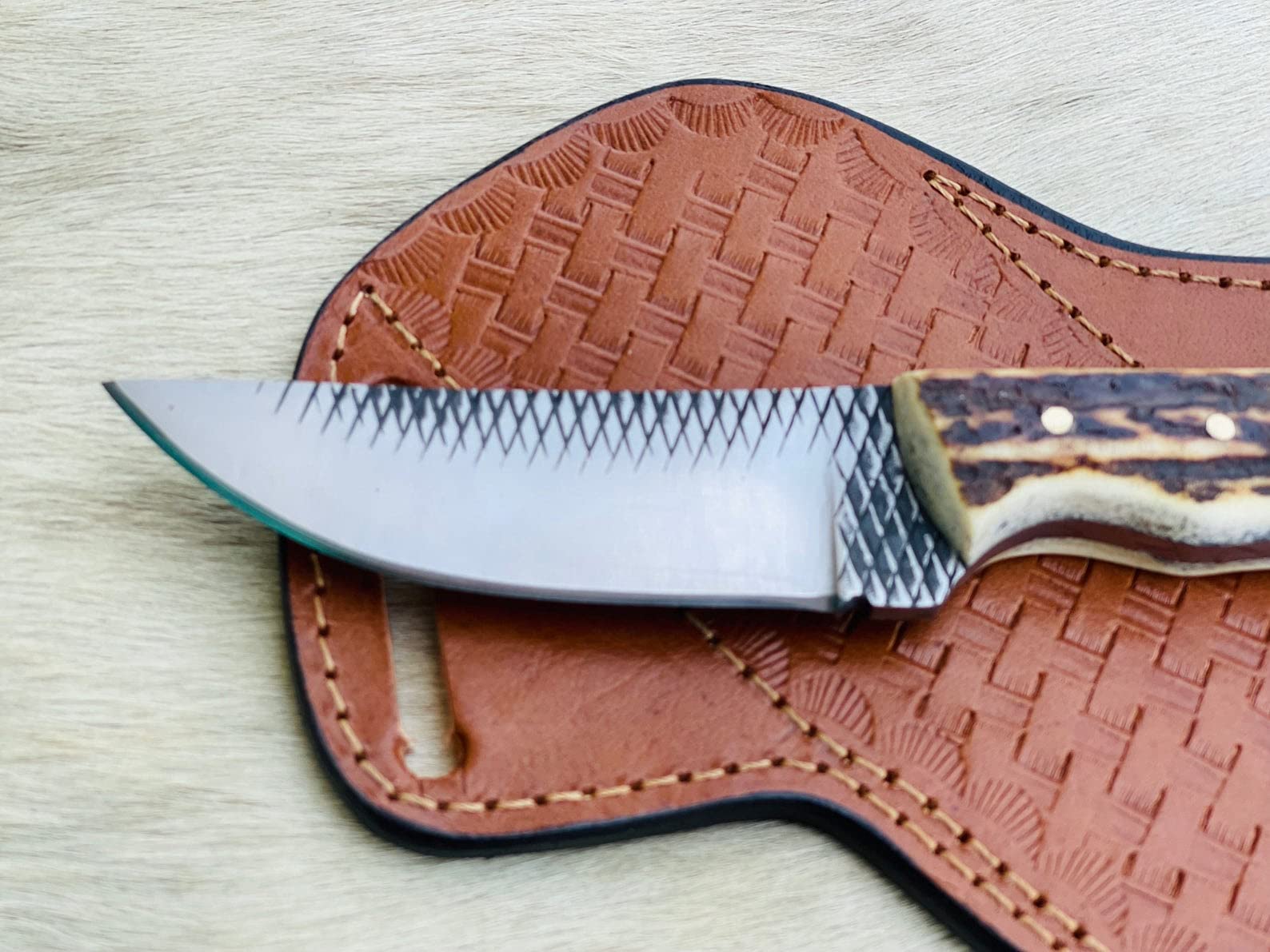 Handmade Cowboy Skinner Knife - High-Quality Hunting & Outdoor Survival Tool for Camping, Bushcraft & Skinning Game