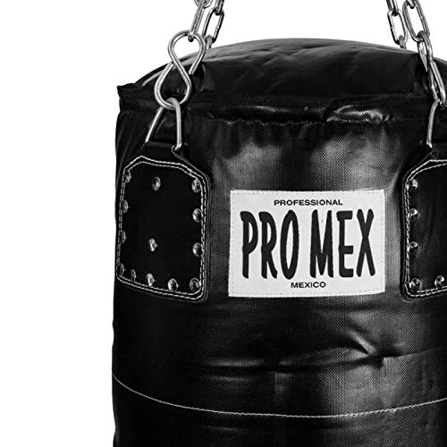 Pro Mex Power Heavy Bag 100LBS - Premium Boxing Punching Bag for Training, MMA, Kickboxing & Fitness | Durable Hanging Gym Equipment for Home & Commercial Use | Ideal for Boxing Practice, Cardio Workouts & Strength Training