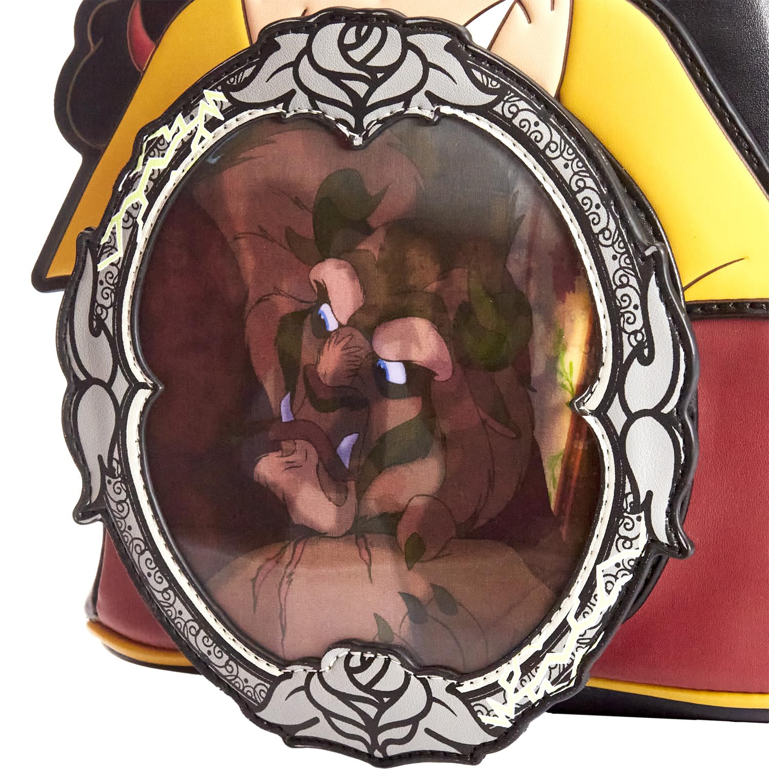 Loungefly Disney Villains Scene Gaston Mini Backpack - Official Disney Licensed Collectible for Cosplay, Theme Parks & Everyday Use