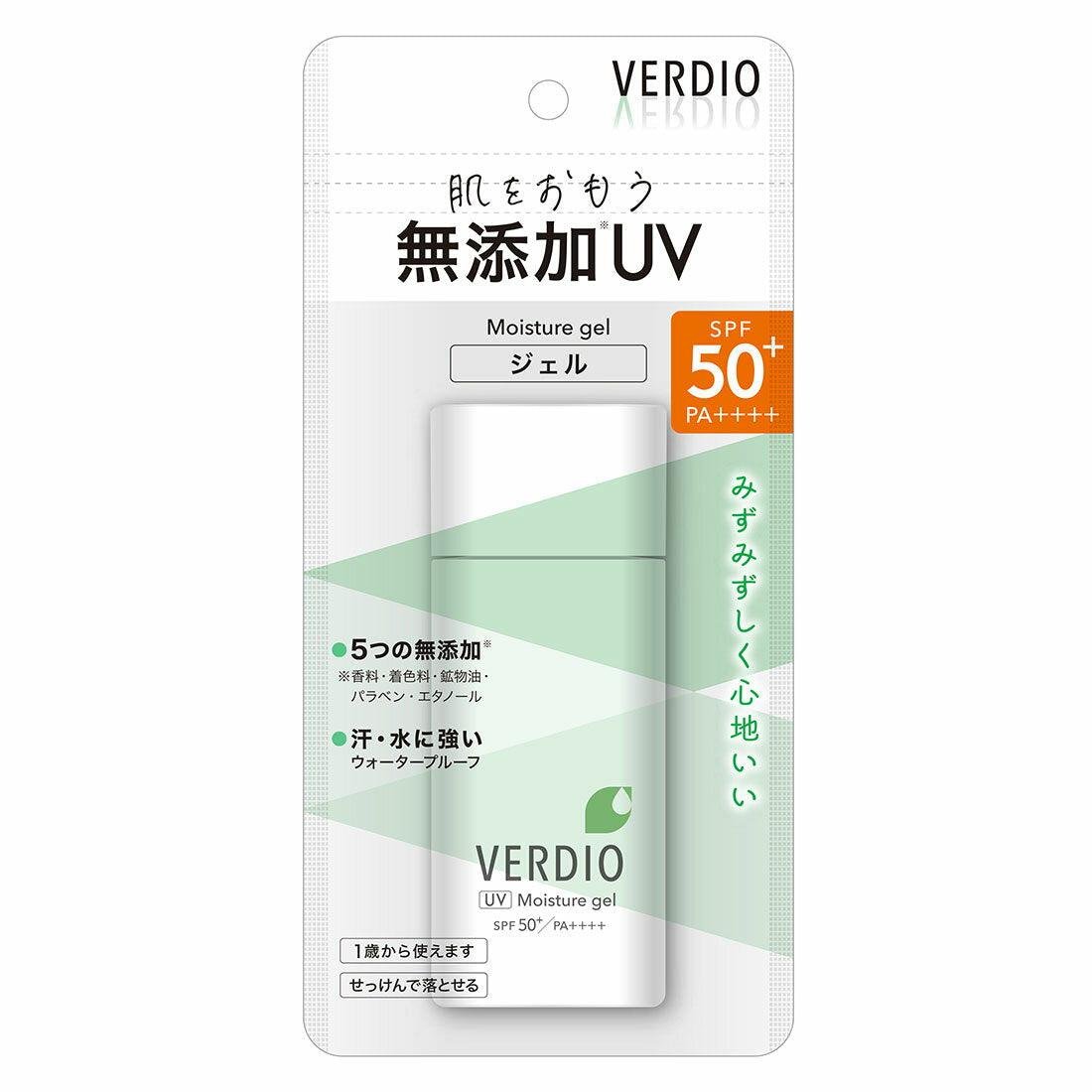 Omi Verdio UV Moisture Gel Soothing Cica Sunscreen SPF50+ PA++++ 80g - Lightweight Hydrating Sun Protection for Face & Body, Ideal for Daily Use, Outdoor Activities & Sensitive Skin Care
