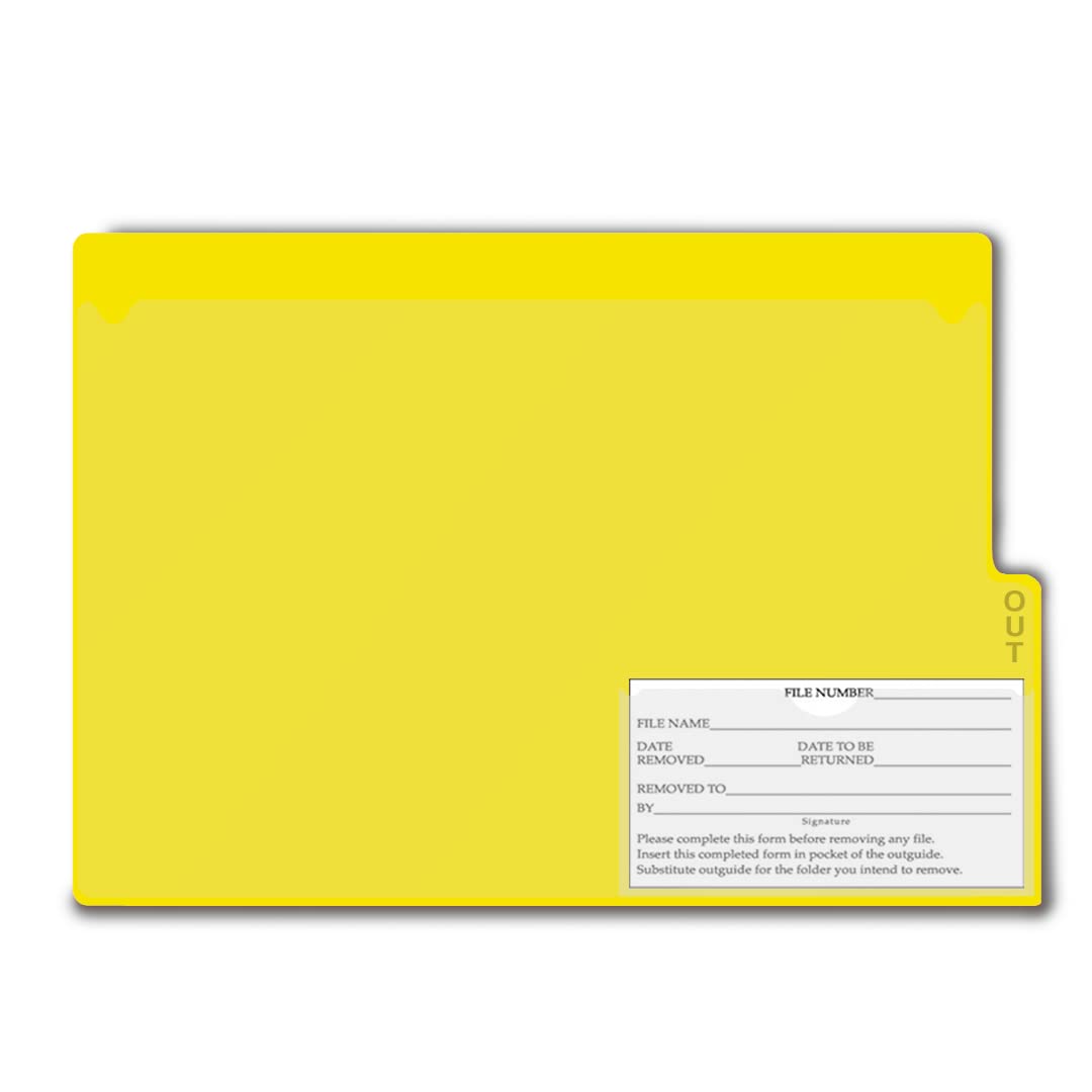 Vinyl File Folders with Front Pocket & Bottom Slip Pocket - Letter Short Size 9-1/8