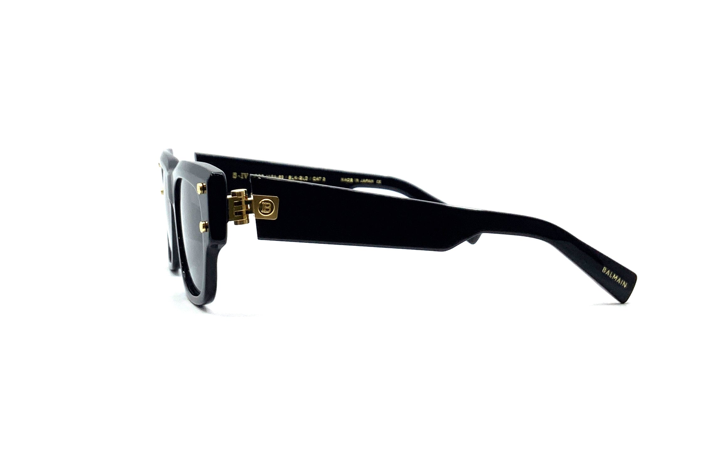 Balmain B IV Sunglasses Black Gold - Luxury Designer Shades for Men & Women - Perfect for Outdoor Activities, Travel & Fashion