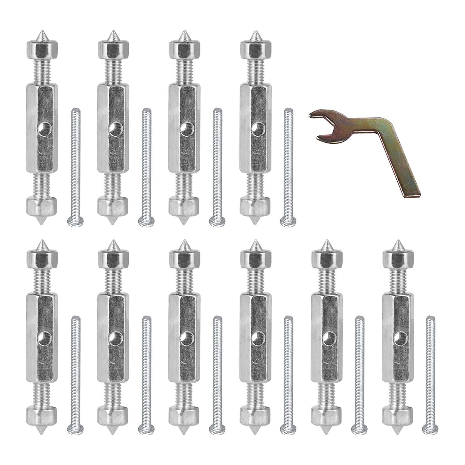 VideoPUP Universal Cassette Repair Tool Kit - 86 Type Electrical Box Repair Device with 10 Screws, Small Nuts, Adjustable LTH Steel Switch & Socket (Silver) - Perfect for Home DIY, Electrician Work, and Vintage Audio Equipment Maintenance