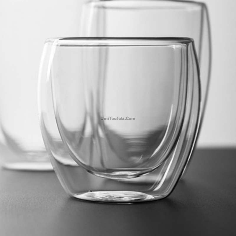 Premium Double Wall Insulated Crystal Glass Tea Cup - Elegant & Shatterproof for Hot & Cold Beverages - Perfect for Home, Office, or Gifts