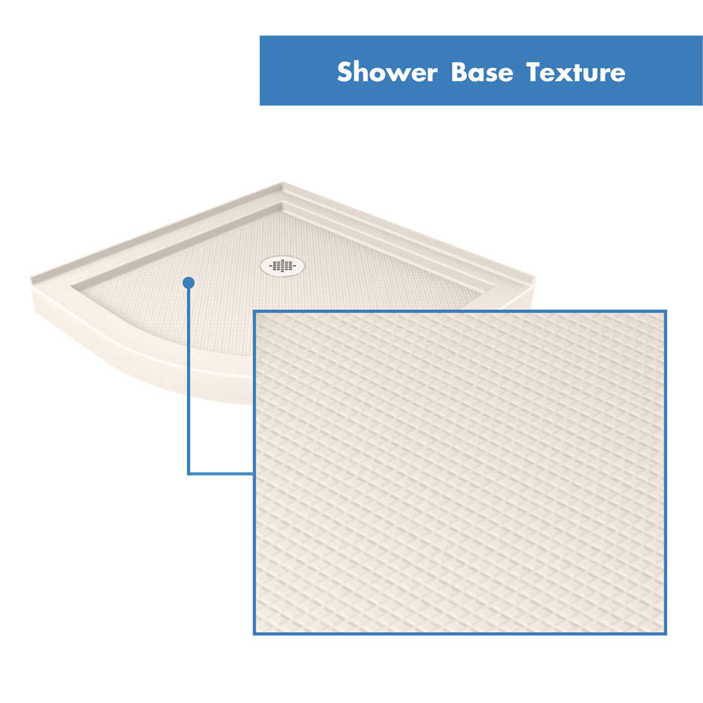 DreamLine Prime 38x38x74.75 Inch Corner Sliding Shower Enclosure with SlimLine Shower Base Kit - Clear Glass Frameless Design for Modern Bathroom Remodel | Easy Installation & Space Saving Solution