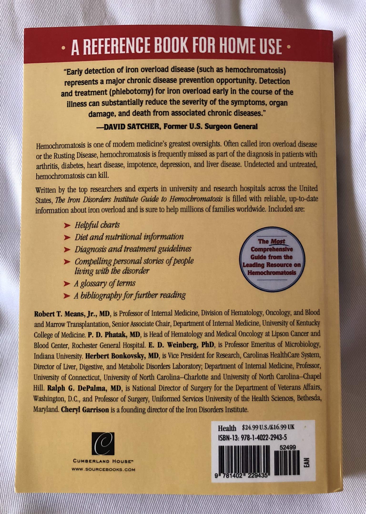 The Iron Disorders Institute Guide to Hemochromatosis: Symptoms, Treatment & Support for Iron Overload Patients | Managing Hereditary Hemochromatosis for Better Health