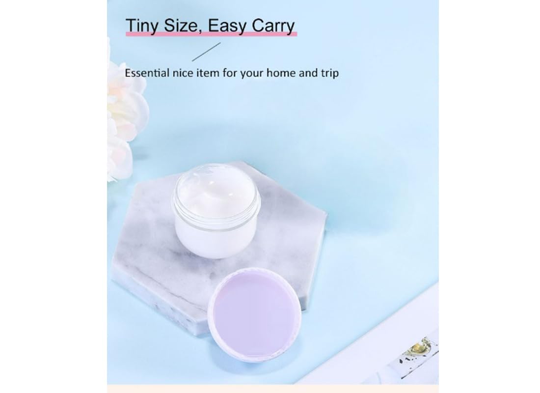 TSA Approved Travel Bottles for Toiletries - 5-Piece 0.68oz (20ml) Leak-Proof Cosmetic Containers with Lids for Shampoo, Lotion & Creams - Perfect for Airplane Carry-On & Vacation Essentials