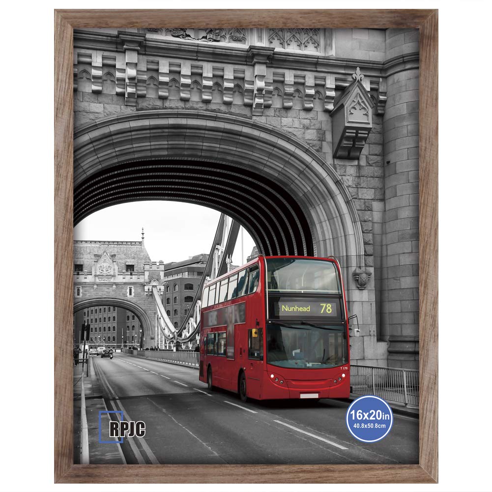 16x20 Inch Solid Wood Poster Frame - Wall Mounted Picture Frame with Carbonized Finish for Home, Office & Gallery Decor | Perfect for Artwork, Photos & Posters