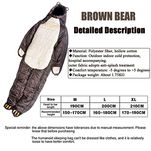 Lightweight 4-Season Mummy Sleeping Bag for Adults - Warm & Cool Weather Backpacking Sleeping Bag with Arm & Leg Openings - Perfect for Camping, Hiking, and Outdoor Adventures