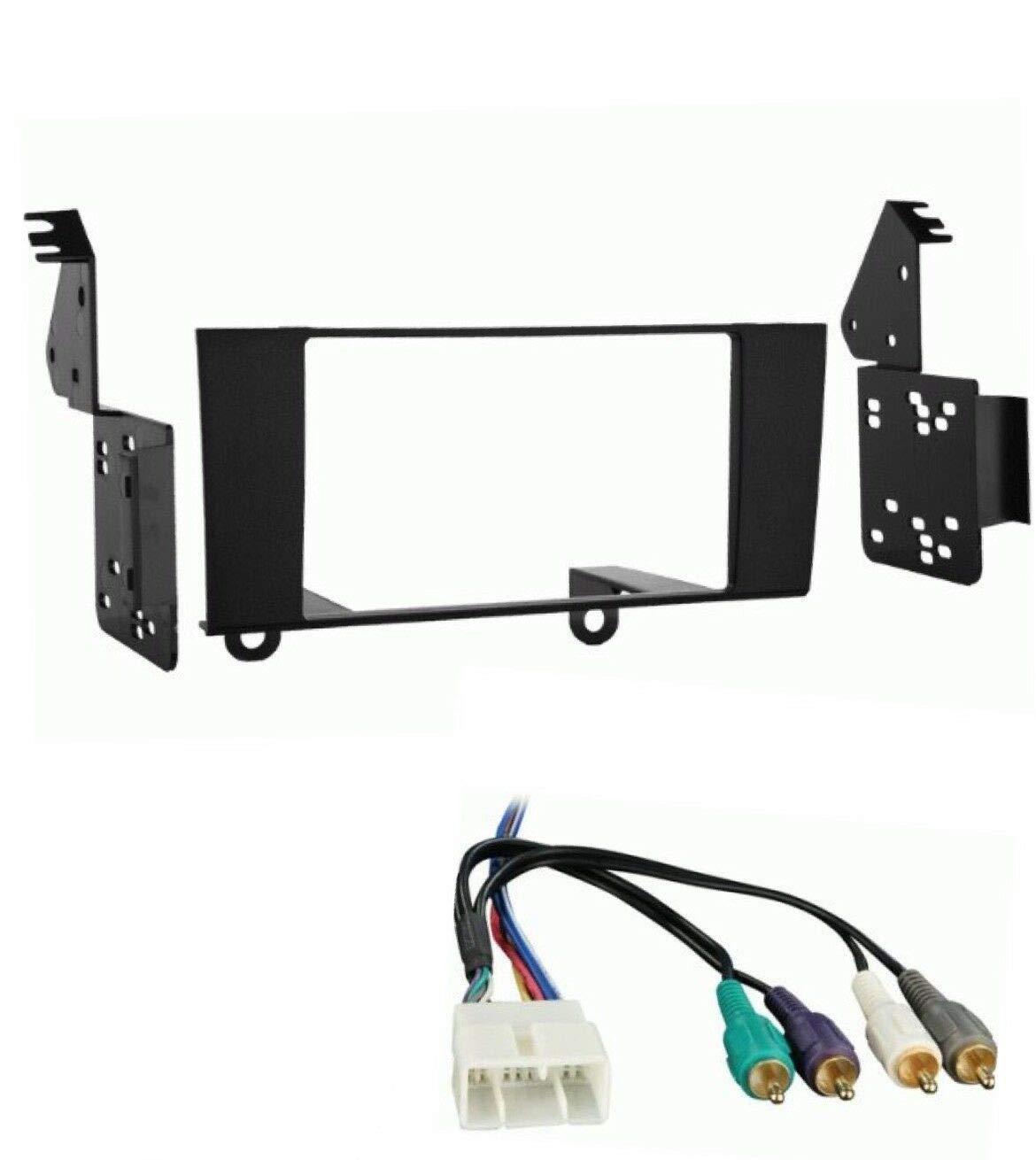 Premium Black ABS Double Din Radio Installation Kit for 1995-2000 Lexus LS400 - Car Stereo Mounting Bracket & Dash Panel - Perfect for Aftermarket Audio System Upgrades