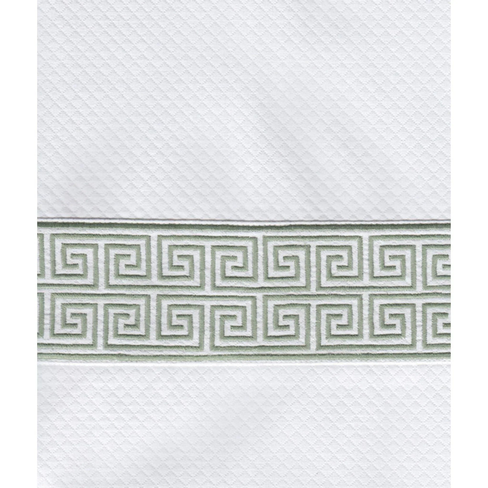 Alexia Shower Curtain with Classic Greek Key Design - Elegant Bathroom Decor for Modern & Traditional Homes