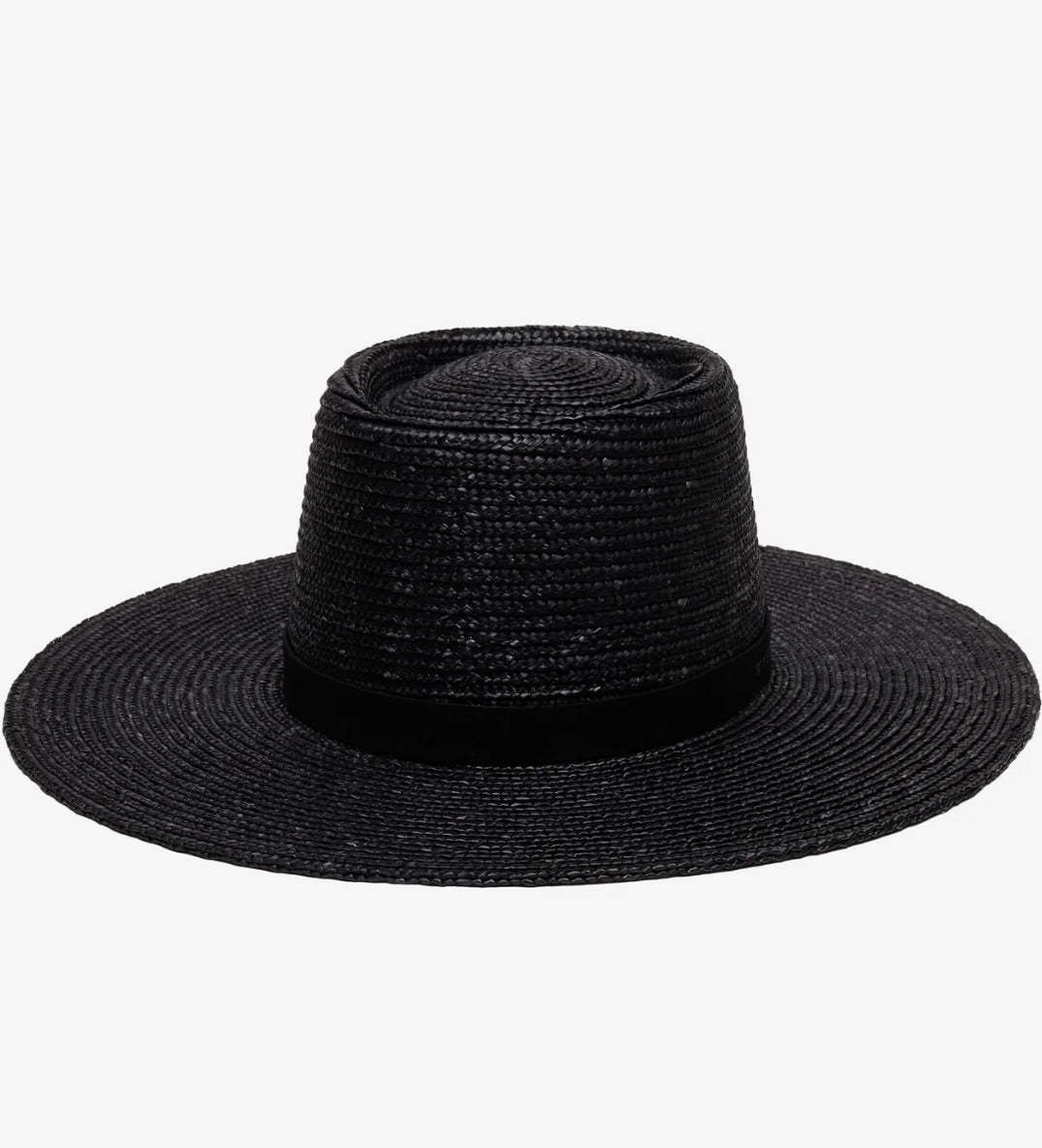 Everly Black Hat for Women - Stylish Wide Brim Sun Hat for Outdoor, Beach, and Summer Fashion