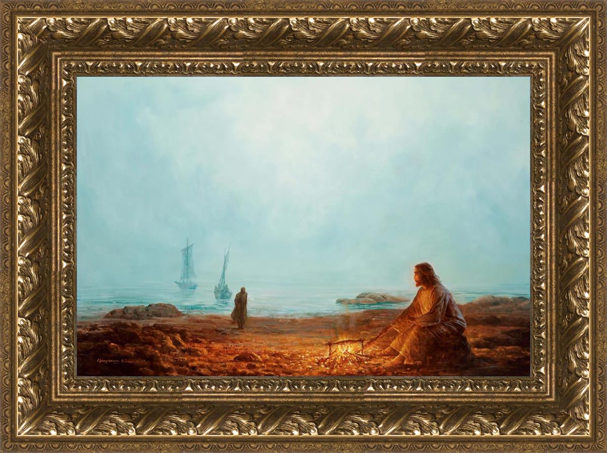 By The Shore By Yongsung Kim - Coastal Wall Art Print for Beach House Decor, Ocean Themed Living Room & Bedroom