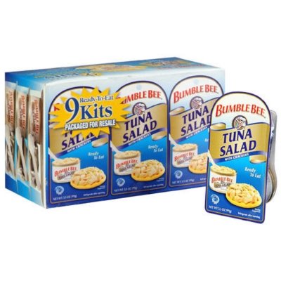 Bumble Bee Tuna Salad Kit - 3.5 oz (Pack of 9) - Case Pack of 2 - Ready-to-Eat Protein Meal for Lunch, Picnics & Quick Snacks
