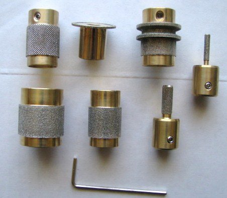 Premium Stained Glass Grinder Head Bit Set - 7 Sizes with Durable Brass Core for Glass Art, Mosaics & DIY Craft Projects