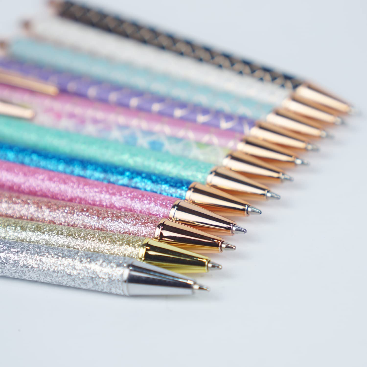 12 Pack Cute Retractable Gel Pens for Women - Colorful Journaling Pens for Writing, Note Taking, School & Office Use - Perfect Gift for Nurses, Waitress & Students
