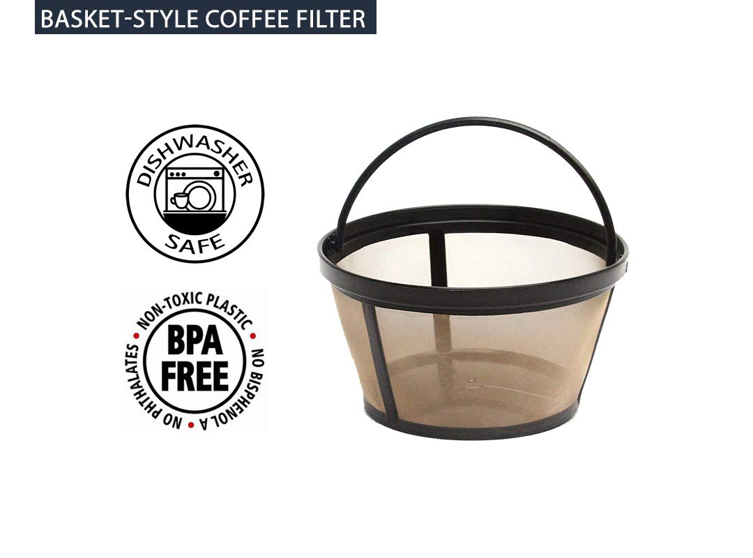 Premium Replacement Charcoal Water Filter Discs 12-Pack for Mr. Coffee Machines | Compatible Reusable Basket Coffee Filter | Cleaner Tasting Coffee for Home & Office Use