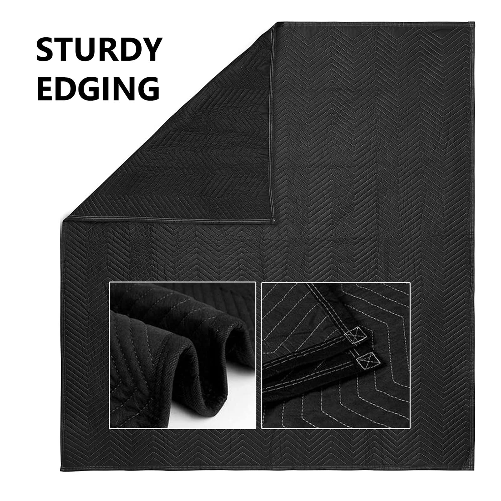 Heavy Duty Moving Blankets - 10 Pack Thick Furniture Pads for Packing, Shipping & Moving (72