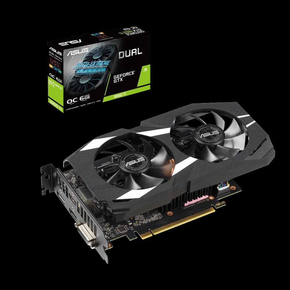 ASUS DUAL GTX 1660 Ti 6GB GDDR6 Overclocked Gaming Graphics Card - 3 Year Warranty | Perfect for 1080p Gaming, VR & Content Creation