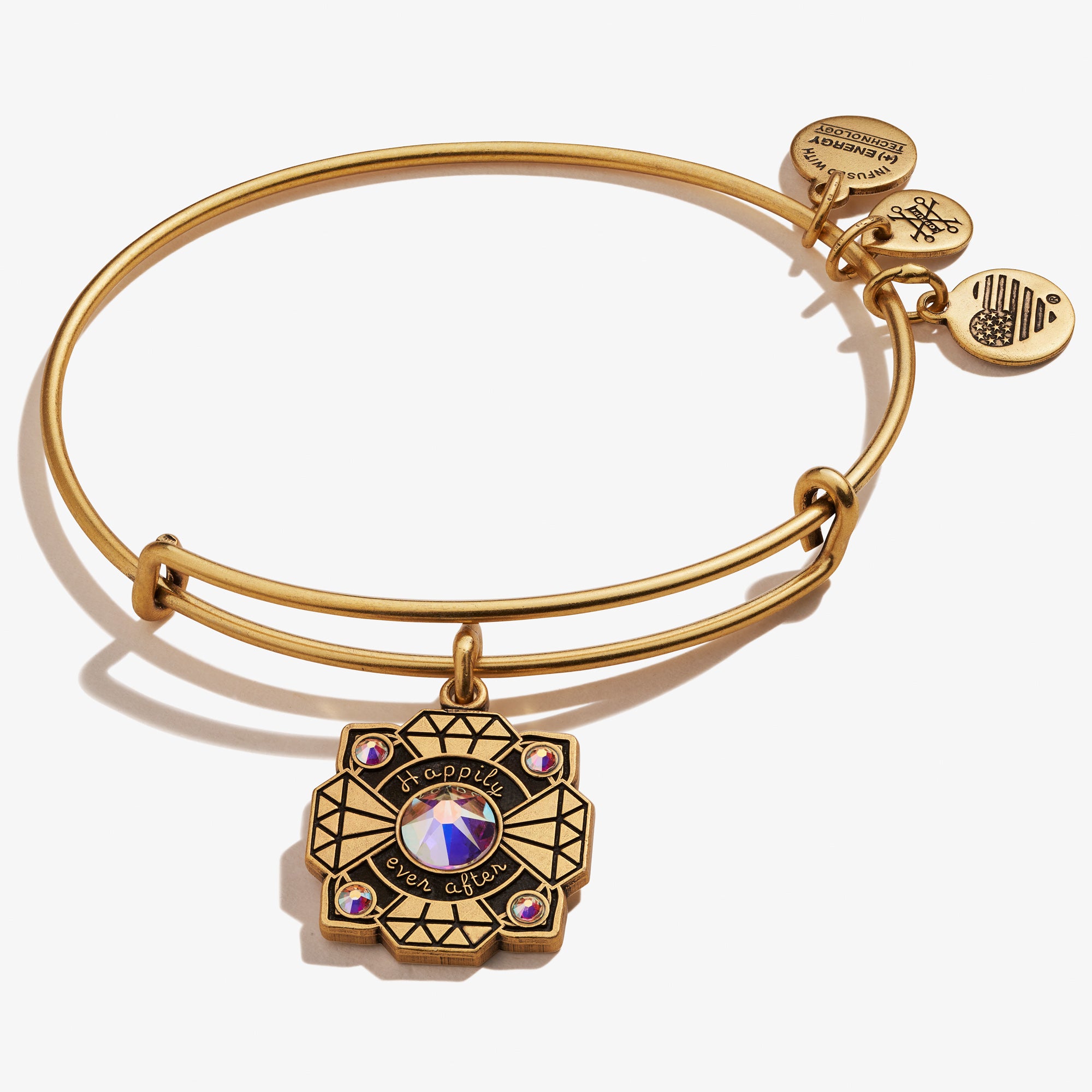Elegant 'Happily Ever After' Bride Charm Bangle - Perfect for Weddings, Bridal Showers & Anniversary Gifts