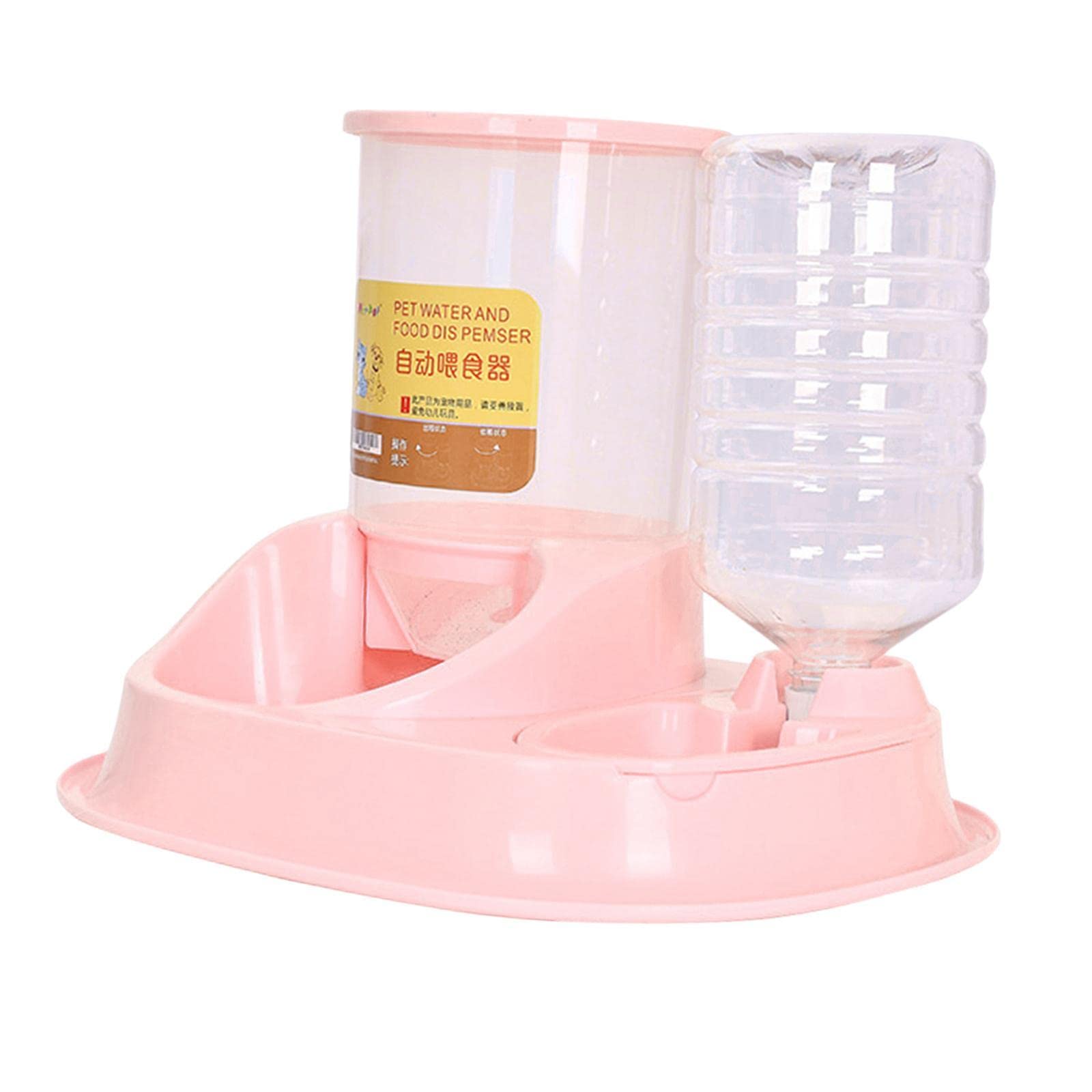 MYADDICTION Automatic PET Water Dispenser for Cats, Dogs, Puppies - Smart Food & Water Feeder with Pink Design - Ideal for Home, Office, and Travel Use