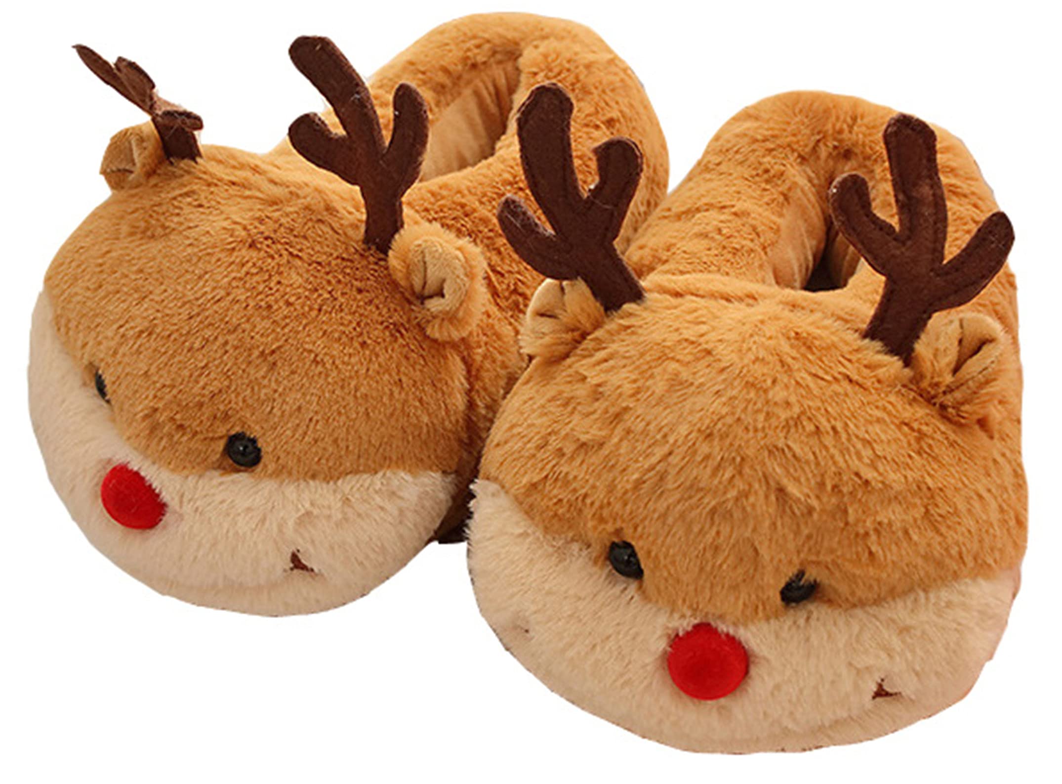 Adorable Pig Cartoon Animal House Slippers for Women - Cozy Warm Winter Indoor/Outdoor Fuzzy Slides - Perfect for Home, Lounge & Gift Giving