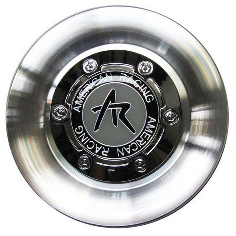 American Racing AR95 Estrella Machined Aluminum Wheel Center Cap with Logo - Premium Hub Cover for Trucks, SUVs & Muscle Cars