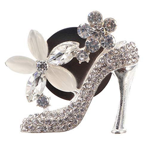 Wakauto Rhinestone High Heel Car Air Freshener Vent Clip - Crystal Shoe Aromatherapy Perfume Decor for Auto Interior | Car Accessories for Women | Perfect for Gifts, Travel & Everyday Driving