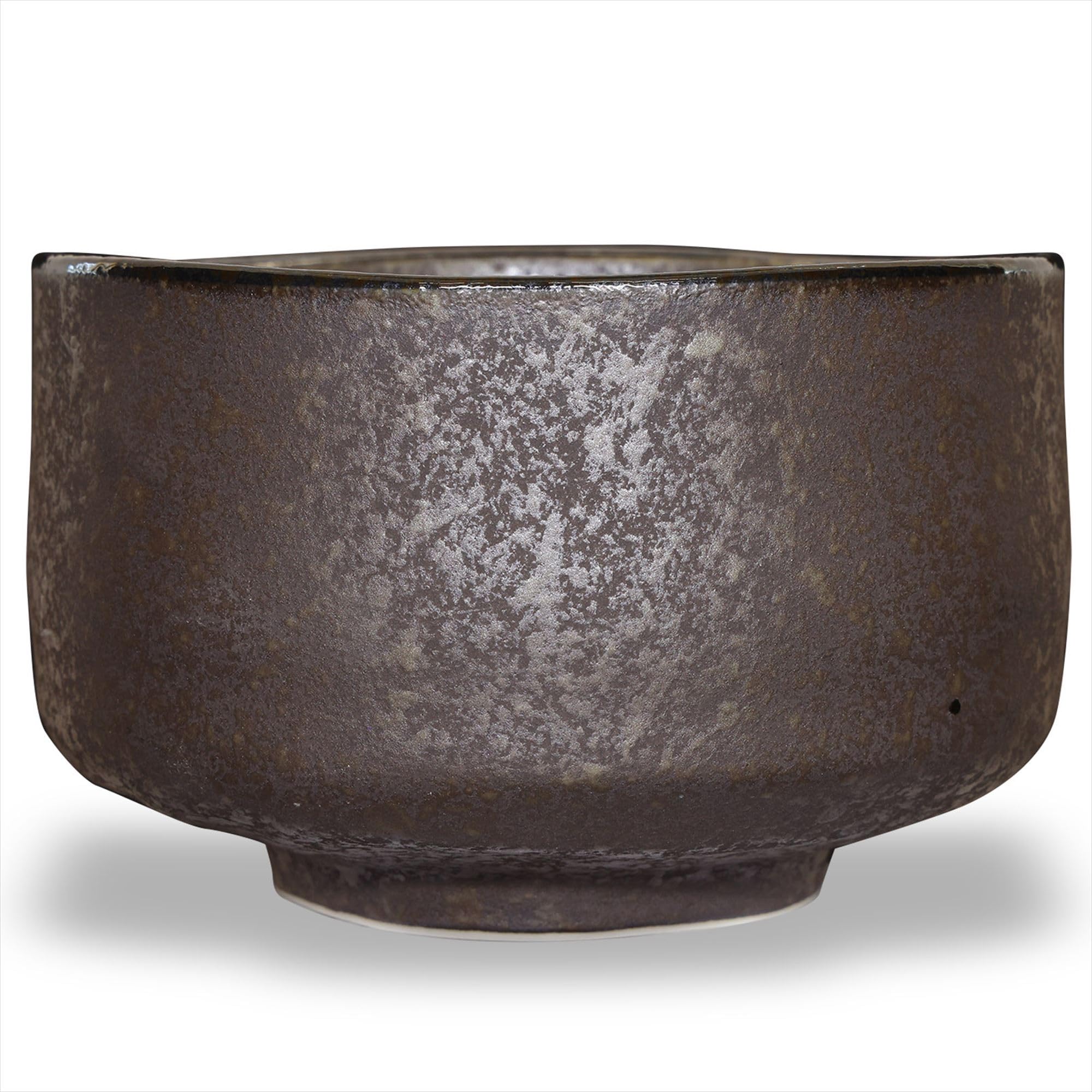 Authentic Japanese Handmade Matcha Tea Bowl - Silver Glazed Green Tea Ceremony Cup, Traditional Mino Ware Ceramic Chawan - Perfect for Tea Ceremonies, Zen Meditation & Home Decor
