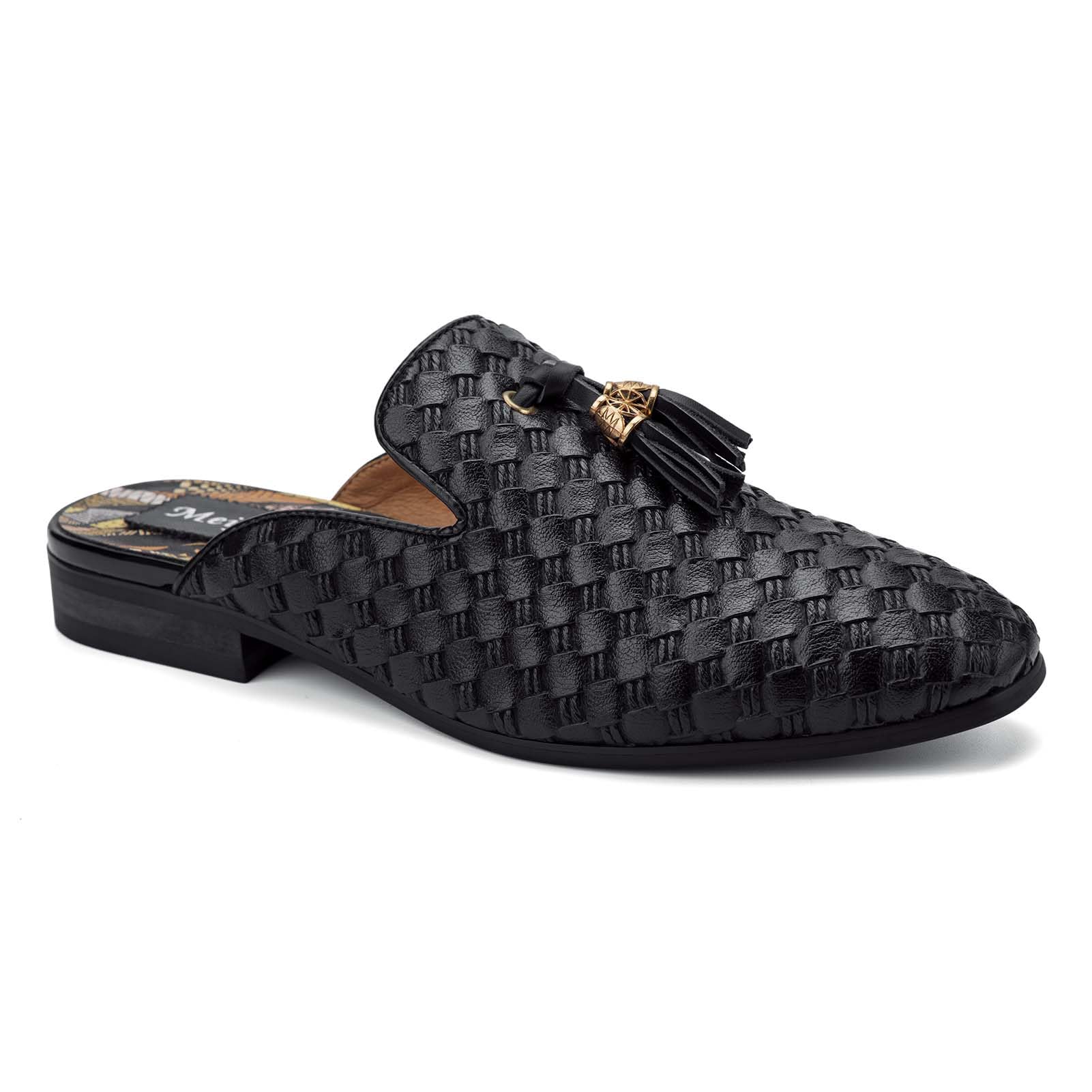 Meijiana Men's Backless Loafers - Breathable Open Back Casual Slippers for Men | Comfortable Summer Shoes for Home, Office & Outdoor Wear