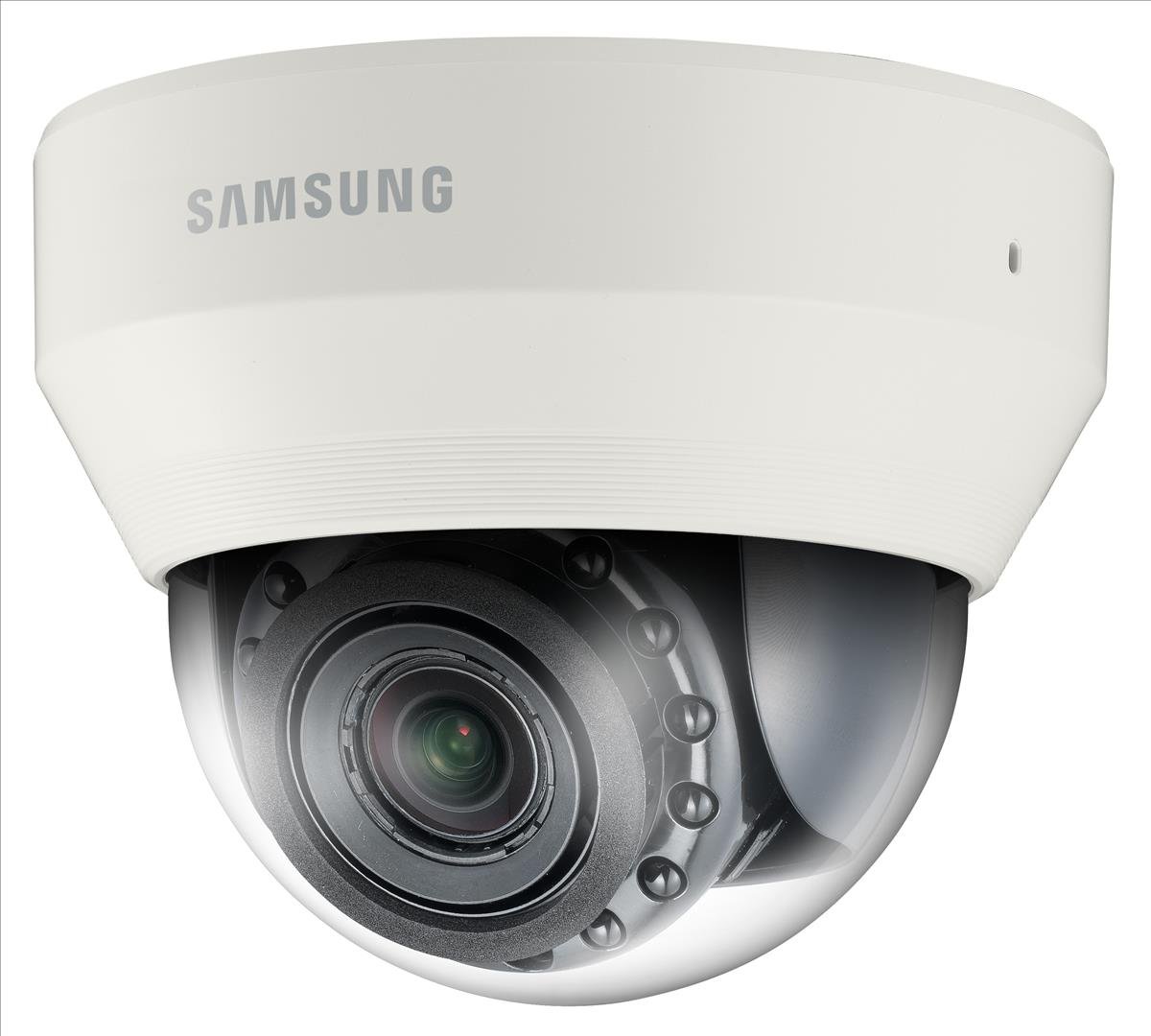 Samsung SND-6084R 2MP 1080p Full HD Outdoor Security Camera with IR Night Vision, Wide Dynamic Range, 3-5.8mm Lens - Ideal for Home & Business Surveillance (WiseNet III)