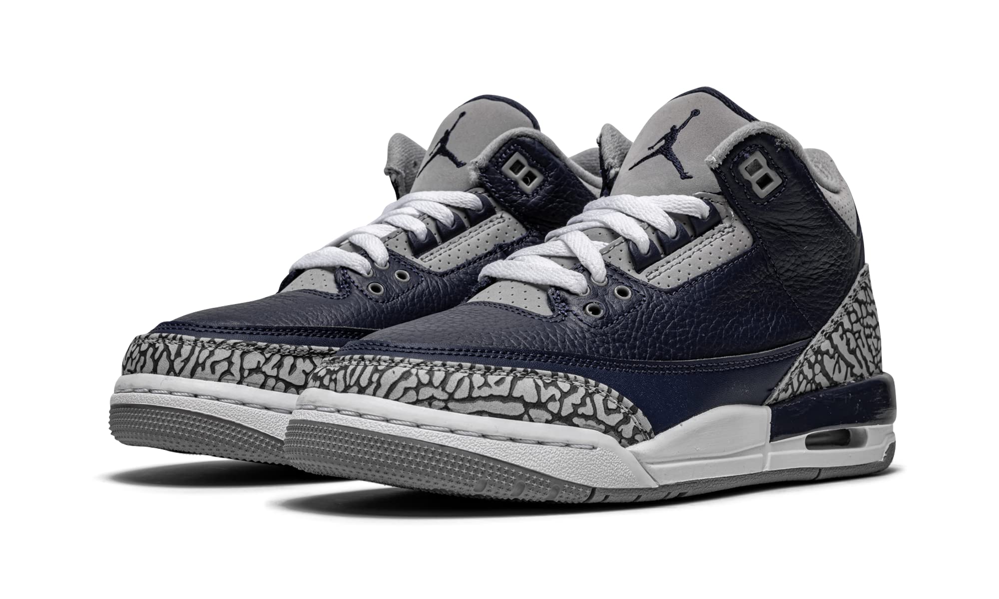 Jordan Youth Air 3 Retro GS Basketball Shoes 398614-401 Georgetown Blue - Size 3.5Y for Kids - Perfect for School, Sports & Casual Wear