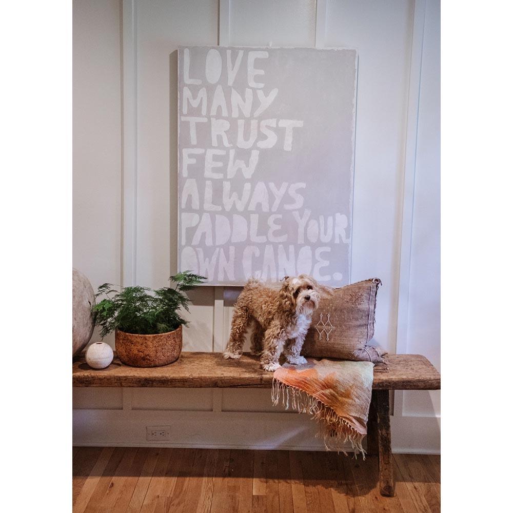 Paddle Your Own Canoe Motivational Art Print - Inspirational Wall Decor for Home, Office & Cabin - Perfect for Living Room, Bedroom or Workspace
