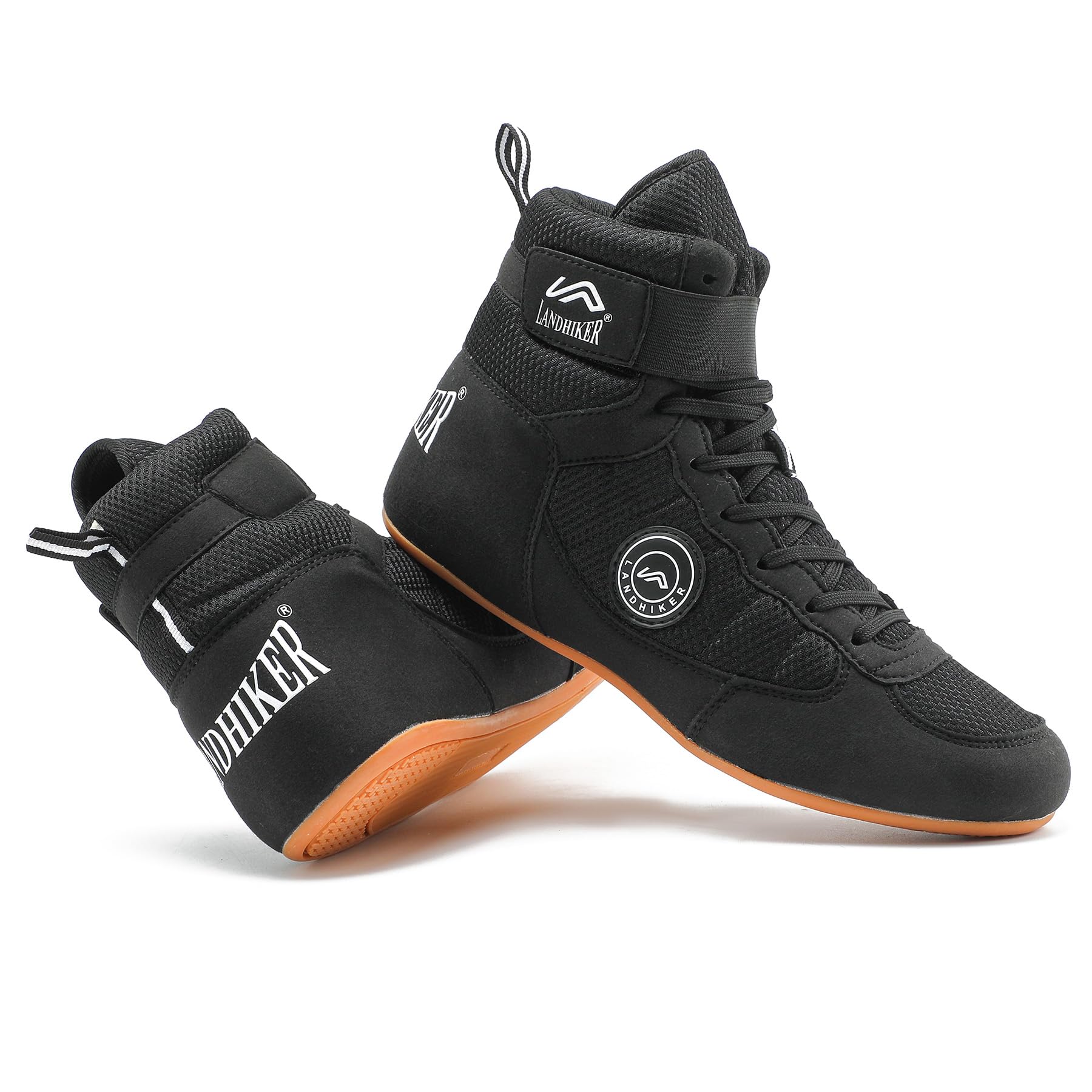 Best Men's Wrestling Shoes for Boxing & MMA - Lightweight Black Training Shoes for Combat Sports & Gym Workouts