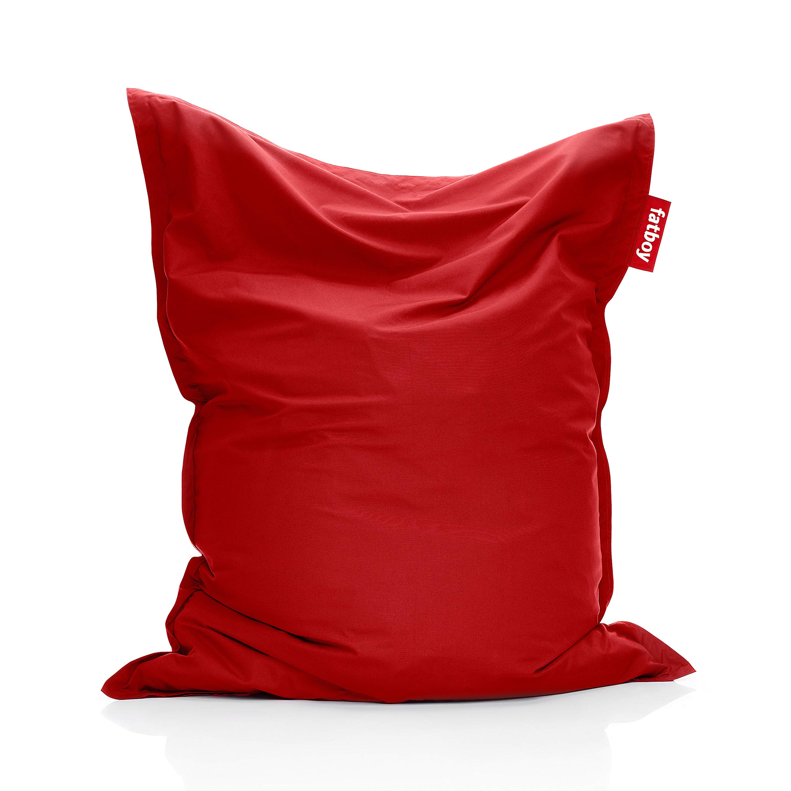 Fatboy Original Outdoor Bean Bag - Small Red Waterproof Beanbag Chair for Patio, Garden, Poolside & Indoor Relaxation