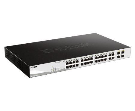D-Link DGS-1210-28MP 28-Port Gigabit Smart Managed PoE Switch with Web Interface - Ideal for Office Networks, IP Camera Systems & Small Business IT Infrastructure