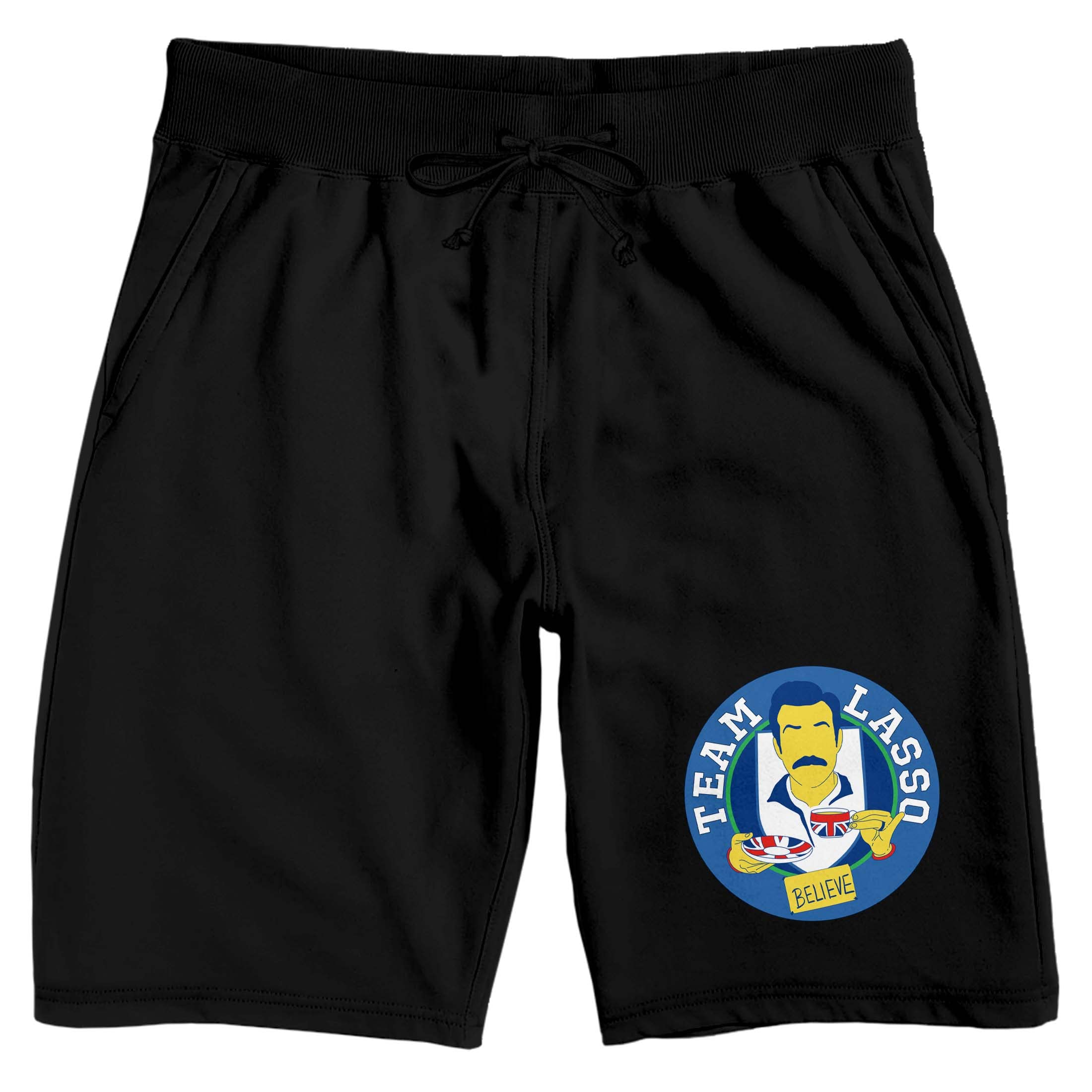 **Bioworld Ted Lasso Believe Sleep Pajama Shorts - Comfortable Cotton Lounge Shorts for Men & Women - Perfect for Sleepwear, Lounging & TV Nights**